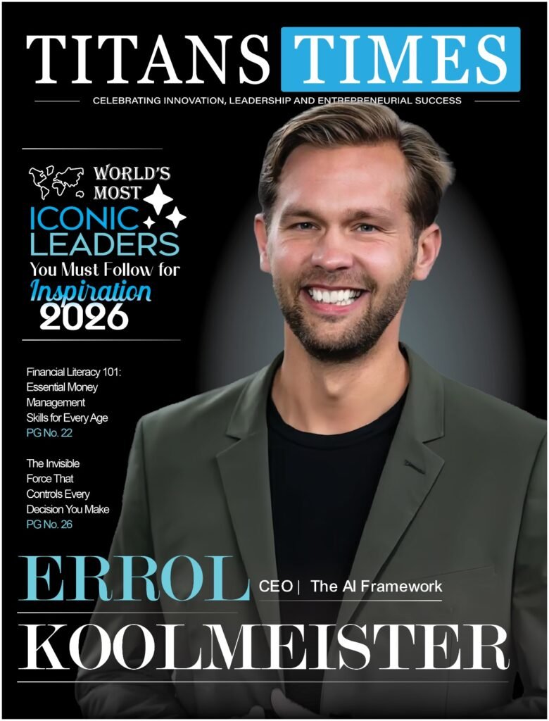 Errol Koolmeister on the cover of Titans Times magazine.